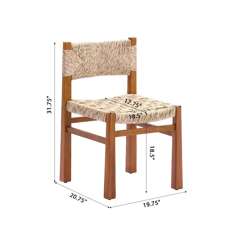 Christopher Knight Home Zorica Ensemble de salle à manger d'extérieur 3 pièces rustique en osier tressé et bois d'acacia