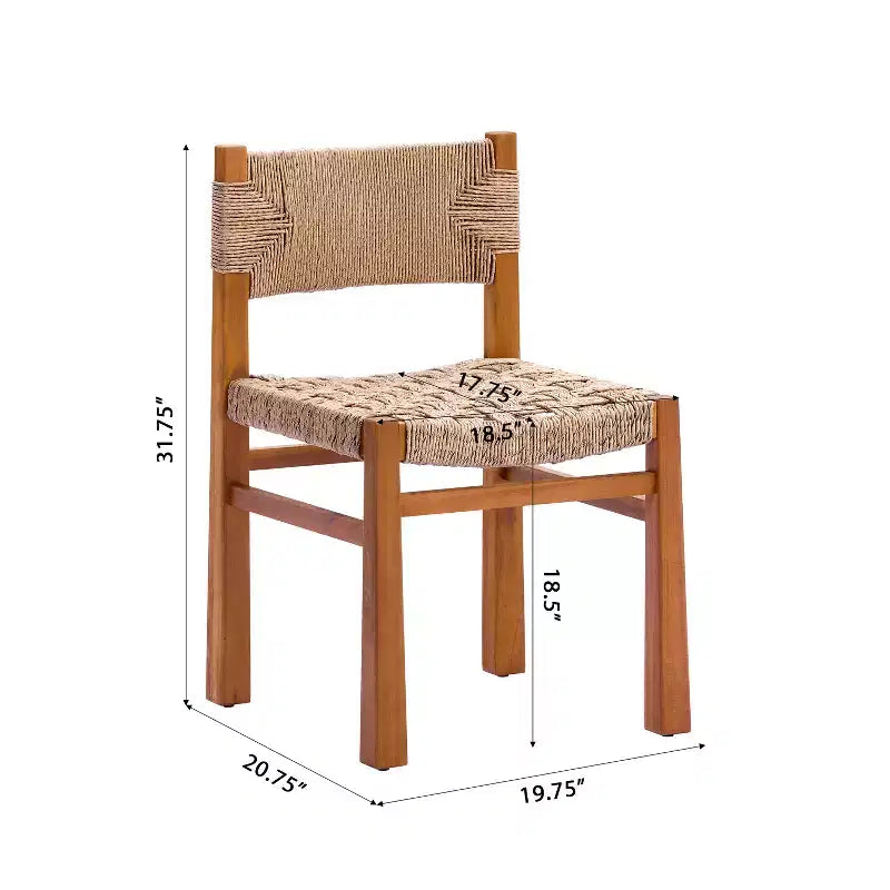 Christopher Knight Home Zorica Ensemble de salle à manger d'extérieur 3 pièces rustique en osier tressé et bois d'acacia