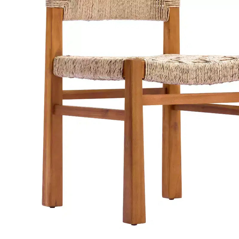 Christopher Knight Home Zorica Ensemble de salle à manger d'extérieur 3 pièces rustique en osier tressé et bois d'acacia