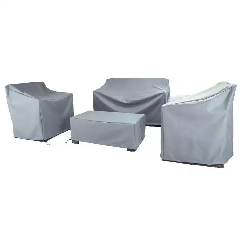 Housse de patio extérieure rectangulaire polyvalente - 46,25 x 35 x 26,5 - gris