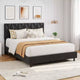 Upholstered Platform Bed  Adjustable Headboard, Wooden Slats, No Box Spring Needed, Choose Size & Color