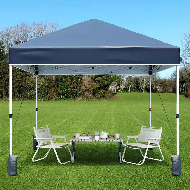Tente gazebo extérieure, auvent pop-up portable, tente à cadre métallique robuste, convient aux patios, cours, fêtes, plages et espaces extérieurs