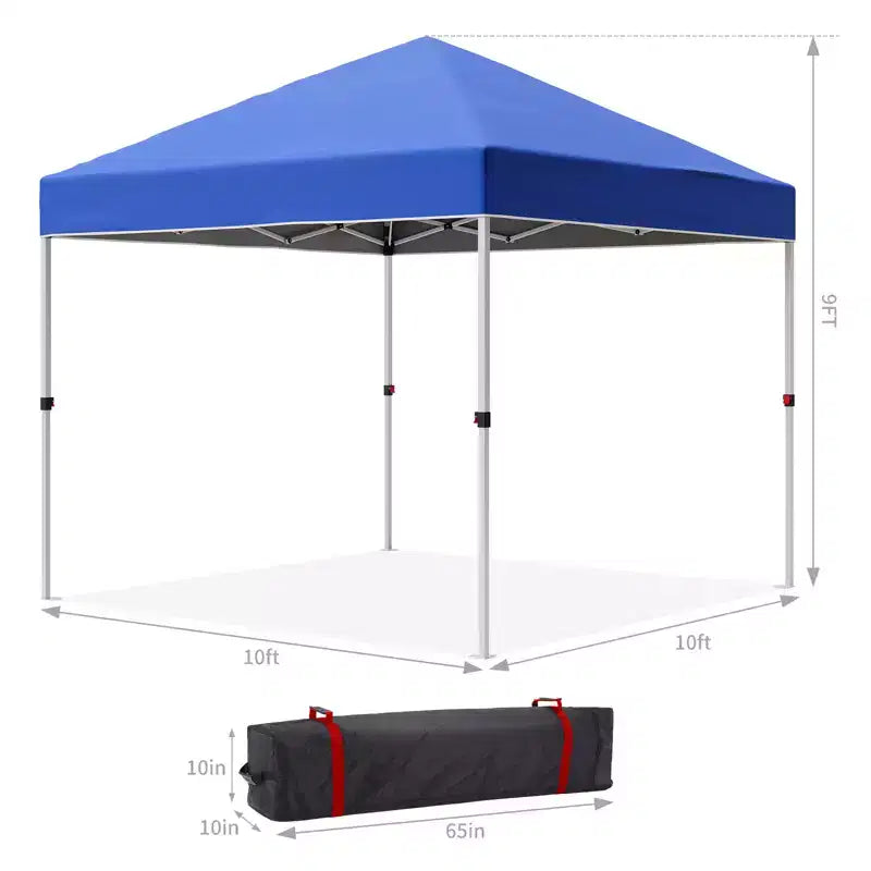 Tente gazebo extérieure, auvent pop-up portable, tente à cadre métallique robuste, convient aux patios, cours, fêtes, plages et espaces extérieurs