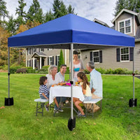 Tente gazebo extérieure, auvent pop-up portable, tente à cadre métallique robuste, convient aux patios, cours, fêtes, plages et espaces extérieurs