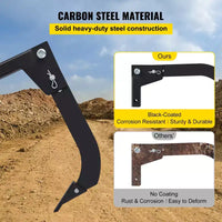 Défonceuse VEVOR pour attelage, 40,6 cm Longueur de dent Décompacteur, Lame de niveleuse à 4 trous pour tracteur, Dent de défonceuse à 2 goupilles de positionnement, Noir
