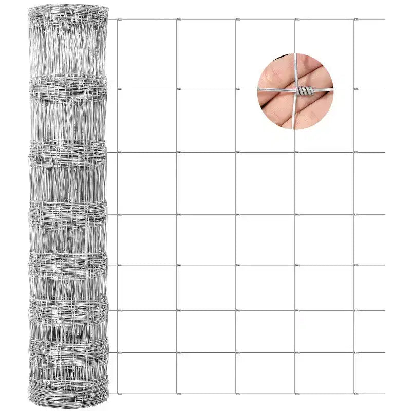 Clôture de ferme pour bétail, grillage galvanisé robuste pour bovins, porcs, chèvres, moutons, cerfs, clôture de bétail, protection de cour et enclos pour animaux