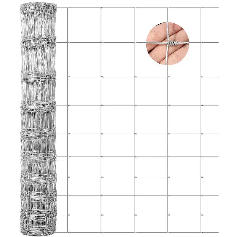 Clôture de ferme pour bétail, grillage galvanisé robuste pour bovins, porcs, chèvres, moutons, cerfs, clôture de bétail, protection de cour et enclos pour animaux