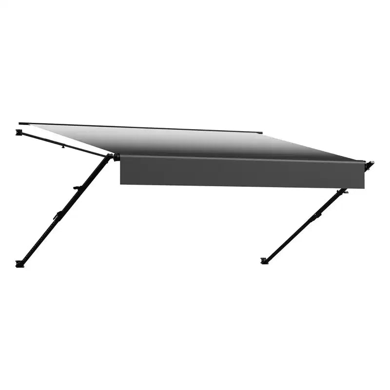 VEVOR Kit complet d'auvent manuel pour VR, auvent rétractable 16' avec cadre en alliage d'aluminium, auvent de remorque extérieur, convient à la plupart des VR (Black Fade)
