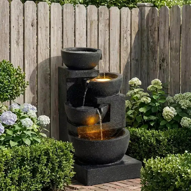 GDFStudio Albert Fontaine d'eau extérieure style terrazzo 29H