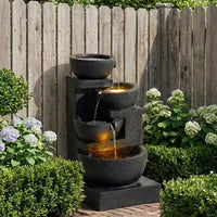 GDFStudio Albert Fontaine d'eau extérieure style terrazzo 29H