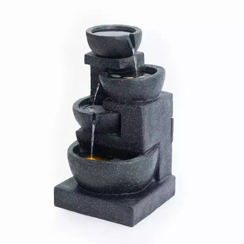 GDFStudio Albert Fontaine d'eau extérieure style terrazzo 29H