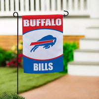 NFL Buffalo Bills Drapeau de jardin 12x18 double face, drapeaux sportifs officiels pour l'extérieur, intérieur et extérieur pour les fans de football