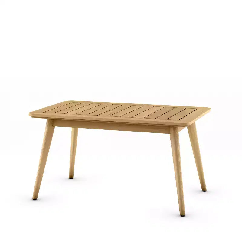 Amazonia Table basse rectangulaire de patio en bois de teck 100 % FSC