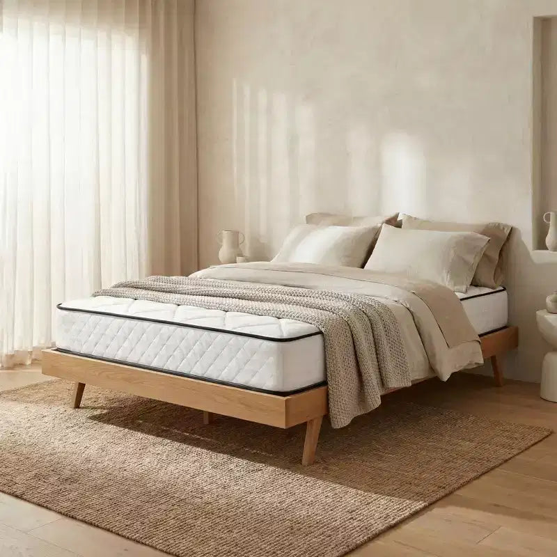 Matelas Atlas 6 simple à ressorts, housse respirante, fermeté ferme
