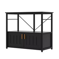 Meuble aquarium robuste pour cuves de 150-190 litres – Armoire métal et bois, supporte 300 kg, rangement pour accessoires de poisson, organisateur élégant pour la maison