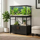 Heavy Duty Aquarium Stand for 40-50 Gallon Tank  Metal & Wood Cabinet, Holds 660lbs, Storage for Fish Accessories, Stylish Organizer for Home
