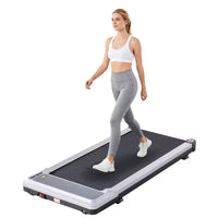 Tapis de course compact sans bras JIONJOY : Marcheur silencieux sous le bureau pour petits espaces, mince et portable - Idéal pour le bureau à domicile et l'entraînement en appartement