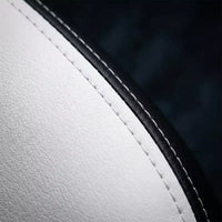 Chaise gaming LauKingdom avec repose-pieds, chaise gamer ergonomique à dossier haut, appui-tête et lombaire réglables, cuir PU de style course pour le bureau et la maison