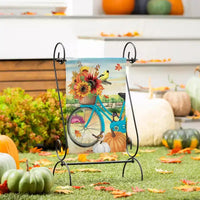 Bicycle Built For Fall Drapeau de jardin en suède