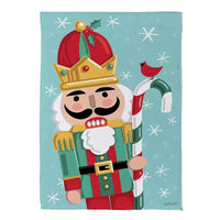 Christmas Icons Drapeau de maison réversible en suède