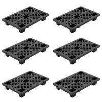 Palettes en plastique emboîtables robustes, lot de 4/6/8 23.6x15.7x3.9 pouces, tapis de sol empilables imperméables