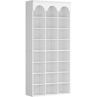 Armoire de rangement à chaussures Lantine, meuble à chaussures haut 70.87 avec casiers, organiseur de placard pour entrée, salon, casier élargi 9.65, blanc