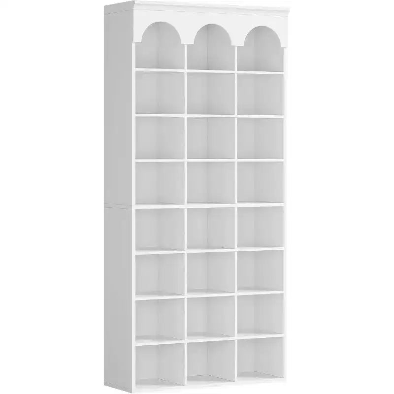 Armoire de rangement à chaussures Lantine, meuble à chaussures haut 70.87 avec casiers, organiseur de placard pour entrée, salon, casier élargi 9.65, blanc