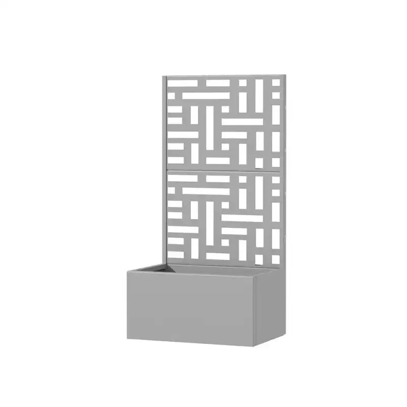 PexFix Jardinière extérieure métallique avec écran treillis décoratif, séparateur d'intimité, carré potager surélevé, support pour plantes grimpantes pour patio et cour