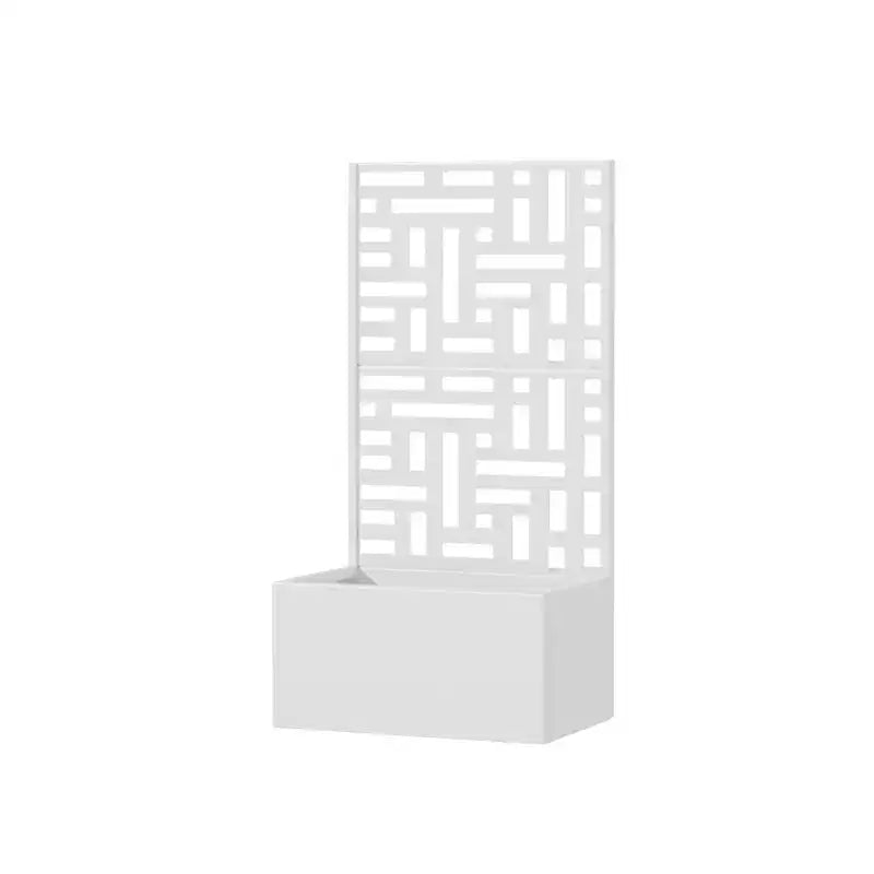PexFix Jardinière extérieure métallique avec écran treillis décoratif, séparateur d'intimité, carré potager surélevé, support pour plantes grimpantes pour patio et cour