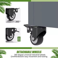PexFix Jardinière extérieure métallique avec écran treillis décoratif, séparateur d'intimité, carré potager surélevé, support pour plantes grimpantes pour patio et cour