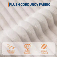 48,8" Canapé-lit chaise longue surdimensionné - Canapé sans structure en velours côtelé avec oreillers et accoudoirs larges pour salon ou chambre à coucher