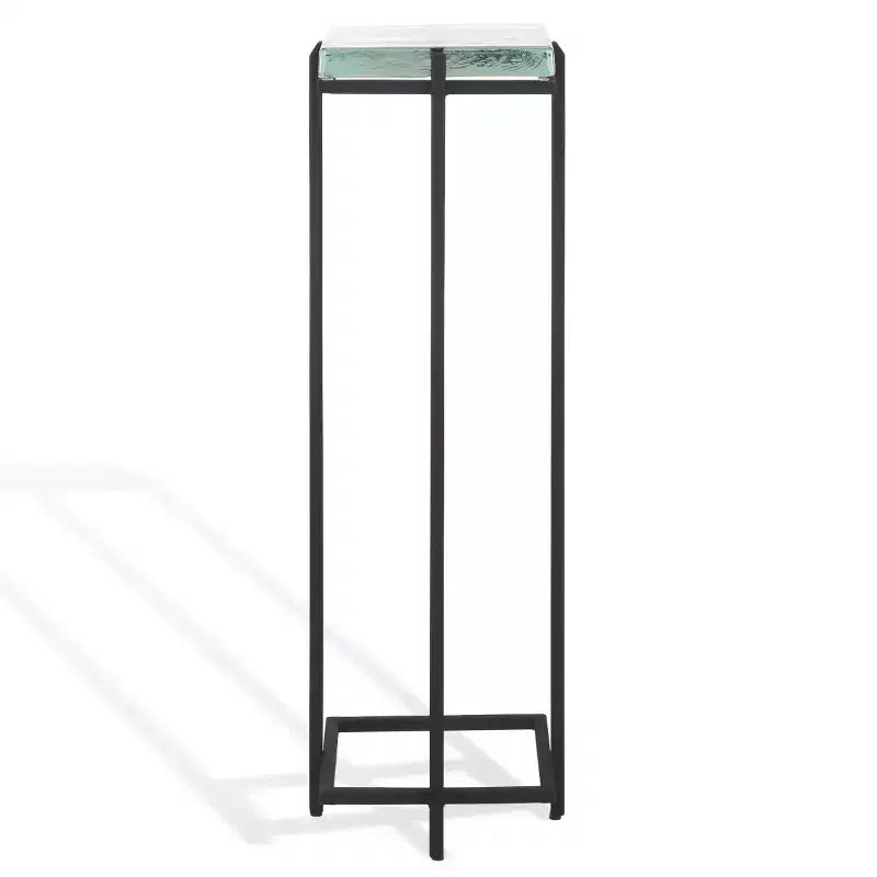 Table d'appoint en verre coulé Giabelle - SFV7905 - Noir/Transparent - Safavieh Couture