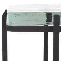 Table à boisson en verre coulé Giabelle - SFV7905 - Noir/Transparent - Safavieh Couture