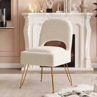 Furniliving Chaise de coiffeuse avec rangement, chaise de maquillage de rangement avec dossier pliant
