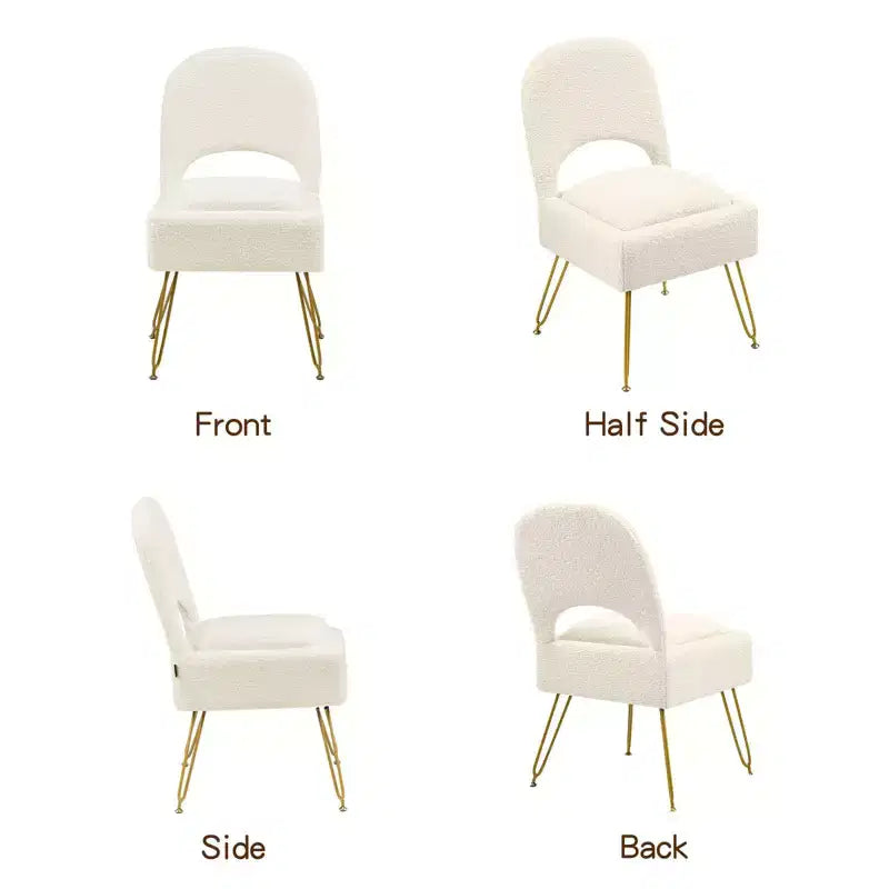 Furniliving Chaise de coiffeuse avec rangement, chaise de maquillage de rangement avec dossier pliant
