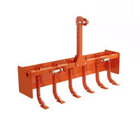 Lame de boîte 55 pour tracteur catégorie 1 Cat 0, dent de scarificateur, 6 dents réglables pour nivellement, terrassement, aménagement paysager