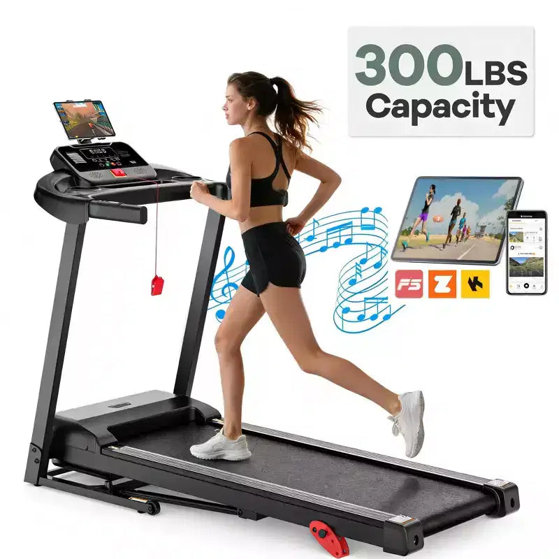 Tapis de course en promotion, Tapis de course en liquidation, Tapis de course pliable avec inclinaison manuelle pour gym à domicile, Machine compacte de marche, jogging, course de 3,25 CV