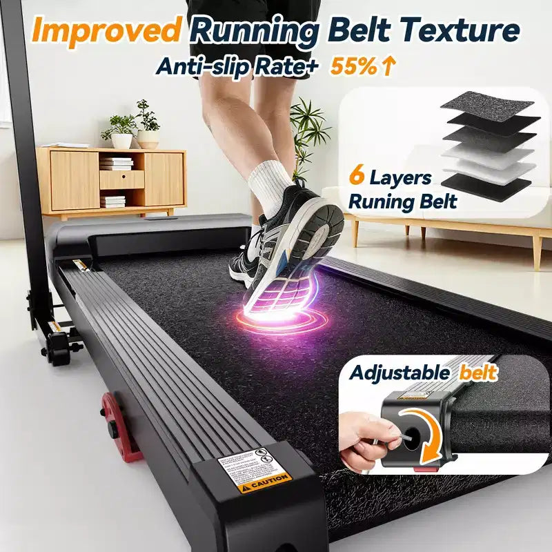 Tapis de course en promotion, Tapis de course en liquidation, Tapis de course pliable avec inclinaison manuelle pour gym à domicile, Machine compacte de marche, jogging, course de 3,25 CV