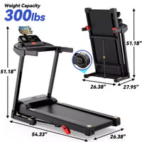 Tapis de course en solde, Dégagement de tapis de course, Tapis de course pliable 3,25 CV, Appareil cardio à inclinaison manuelle avec haut-parleurs Bluetooth