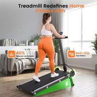 Tapis de course pliable manuel Sailvan Walking Pad avec barre d'inclinaison, tapis de course compact pour la maison, capacité de 227 kg