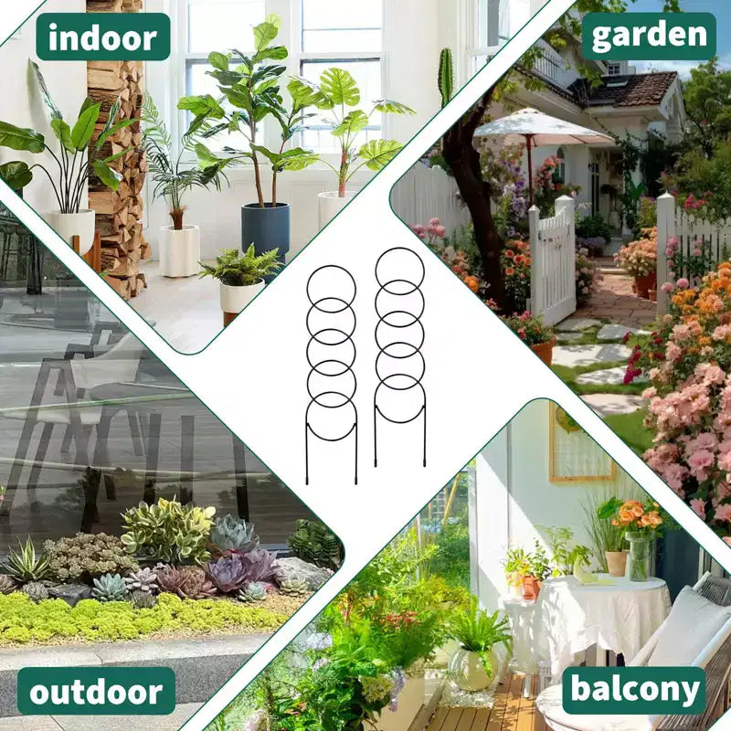 12 pièces petit treillis pour plantes en pot, treillis métallique robuste et solide antirouille, support pour plantes d'intérieur