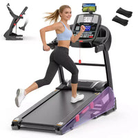 Tapis de course à moteur sans balais 5,0 CV avec inclinaison automatique de 20 %, capacité de poids de 180 kg robuste, vitesse élevée de 19 km/h