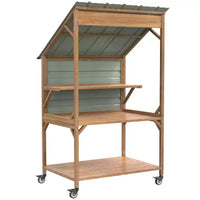 GDLF Farm StandÉtal de ferme en bois avec toit en métal pour décoration de ferme, événements et présentation de petite entreprise