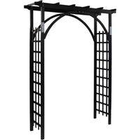 VINGLI 85in Wooden Arbor, Wedding Arch for Ceremony, Wood Trellis for Plant Climbing, Christmas Decor Pergola