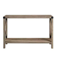 Table d'entrée Modern Farmhouse Metal-X avec étagère inférieure