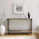 Modern Farmhouse Metal-X Entry Table with Lower Shelf