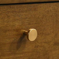 Ensemble de chambre Roundhill Furniture Eldren en bois, lit plateforme avec commode, miroir et table de chevet, finition noyer