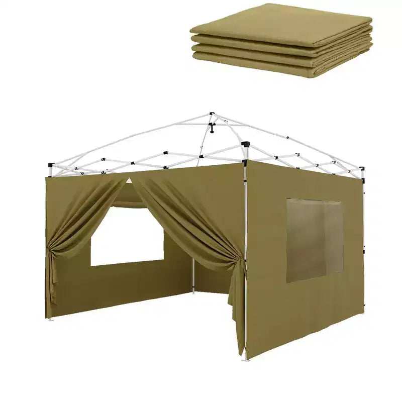 Parois latérales pour auvent 3x3m – Imperméables, protection UV 99%, panneaux durables pour extérieur – Installation facile pour tente pop-up