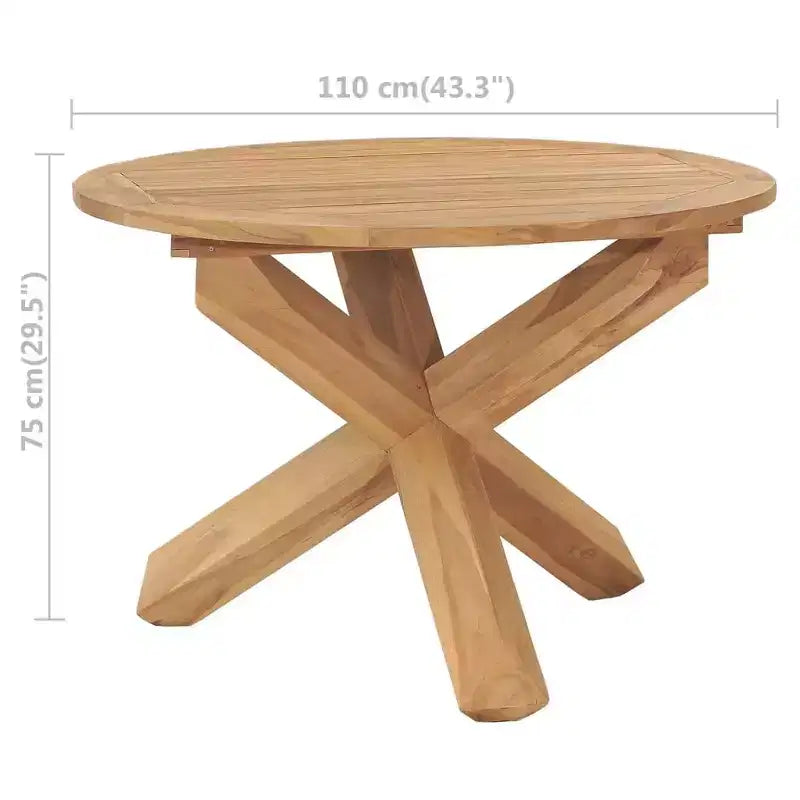 vidaXL Table de jardin marron chaud - Marron