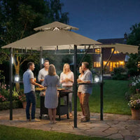 Tonnelle de barbecue d'extérieur durable pour jardin - Abri robuste, résistant aux intempéries, idéal pour terrasse et jardin
